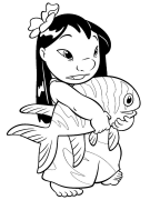 Lilo et Stitch Coloriage En Ligne